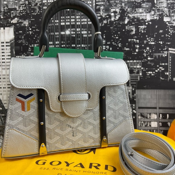Rare collector Limited edition Goyard Saigón Mini structure Silver Cal - Picture 15 of 16